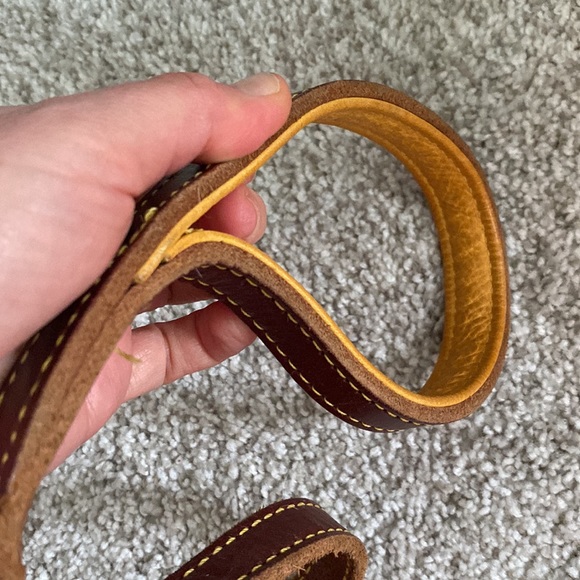 NEW set of leather 2 collar + leash - Picture 7 of 15